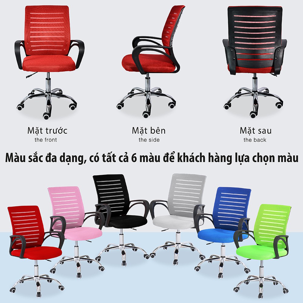 Màu sắc đa dạng của ghế tựa lưng văn phòng