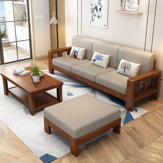 sofa xuất xứ gỗ sồi mỹ có giá phải chăng