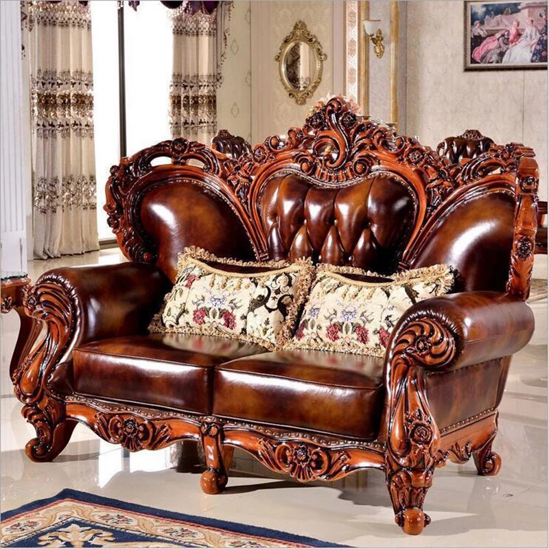 Ghế sofa hoàng gia tay gỗ