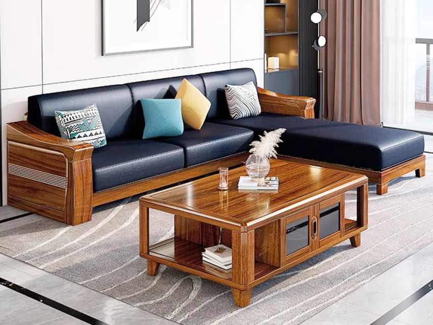 Mẫu sofa gỗ lim 1