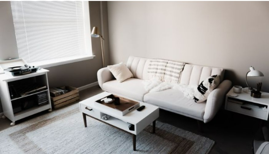 sofa phong cách scandinavia màu trắng