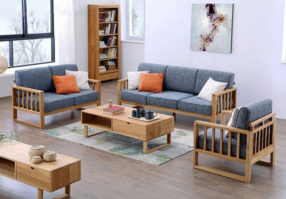 sofa gỗ sồi đẹp