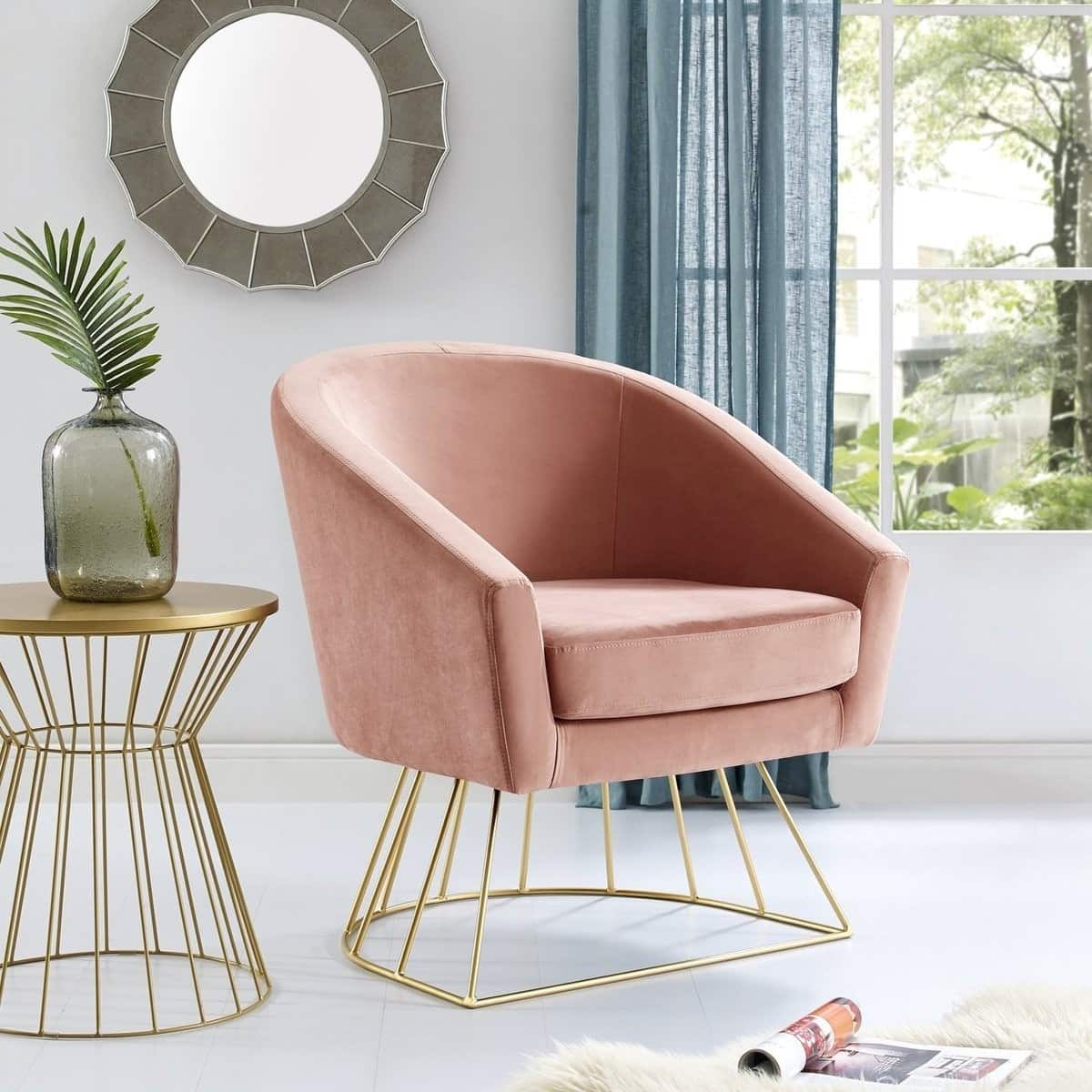 sofa màu hồng đơn