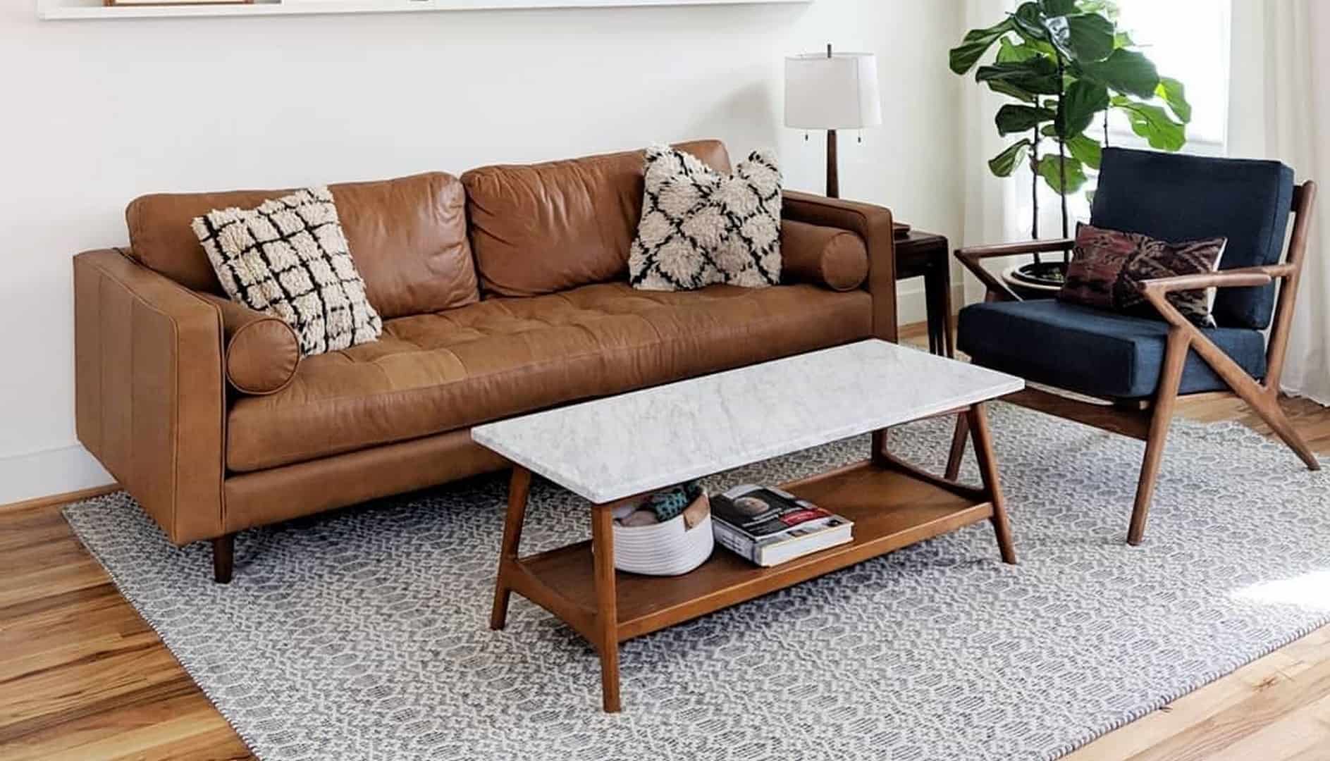 sofa nâu dễ vệ sinh
