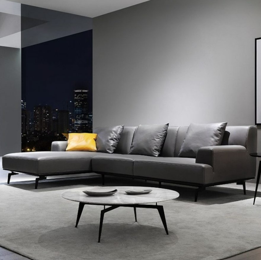 sofa xám tối giản