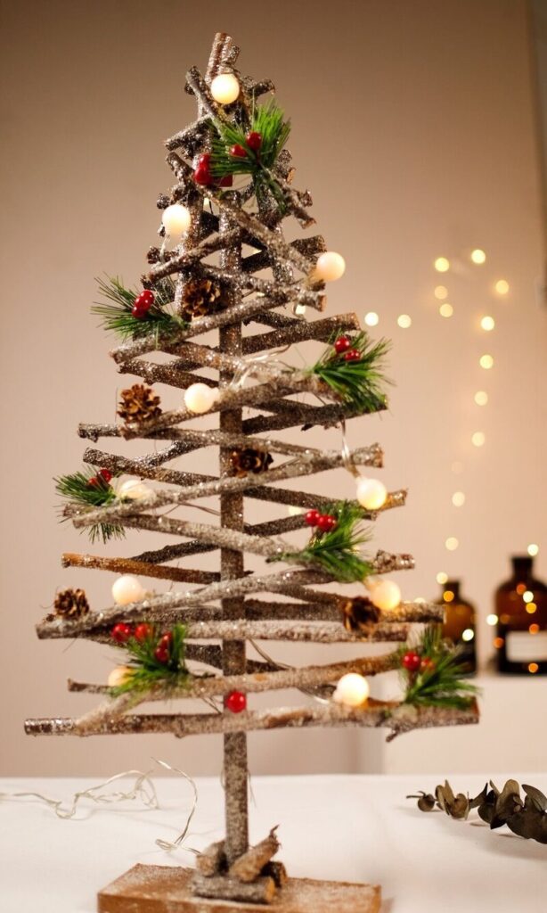 Làm cây thông Noel handmade